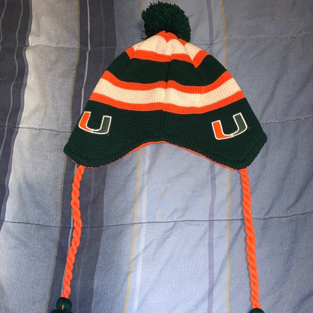 UM University of Miami Beanie Hat